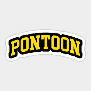 Pontoon Sticker